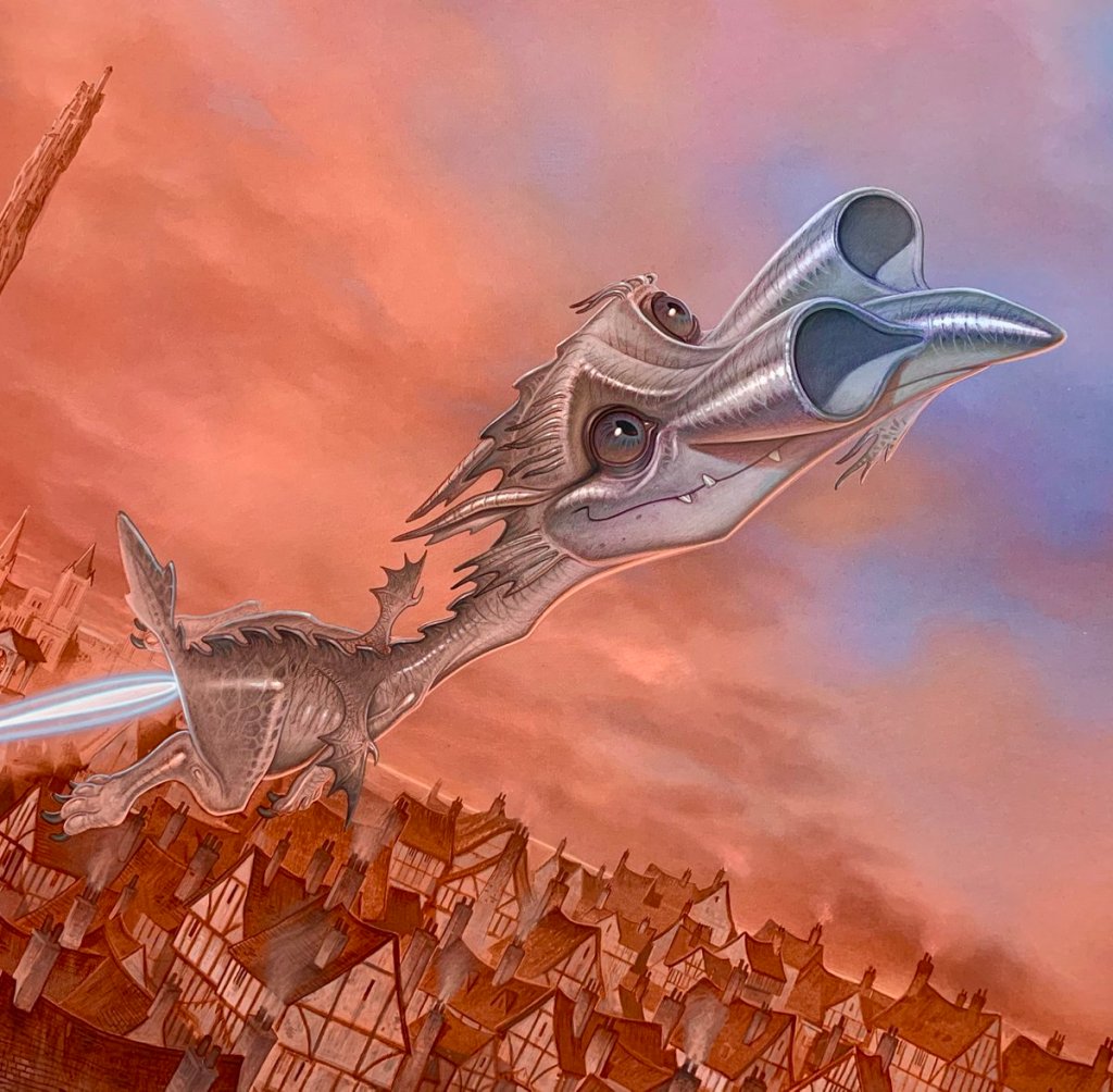 Errol the dragon takes flight!