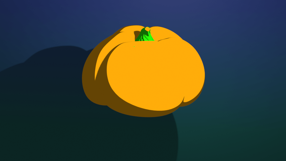 Pumpkin turning into a chilli