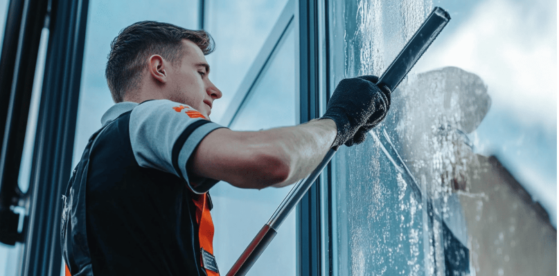 When I’m cleaning windows